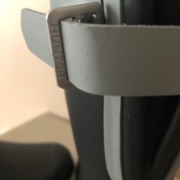 Hunter Original Short Back Adjustable Rain Black Boot. Size: 8, 39 - Picture 9 of 11